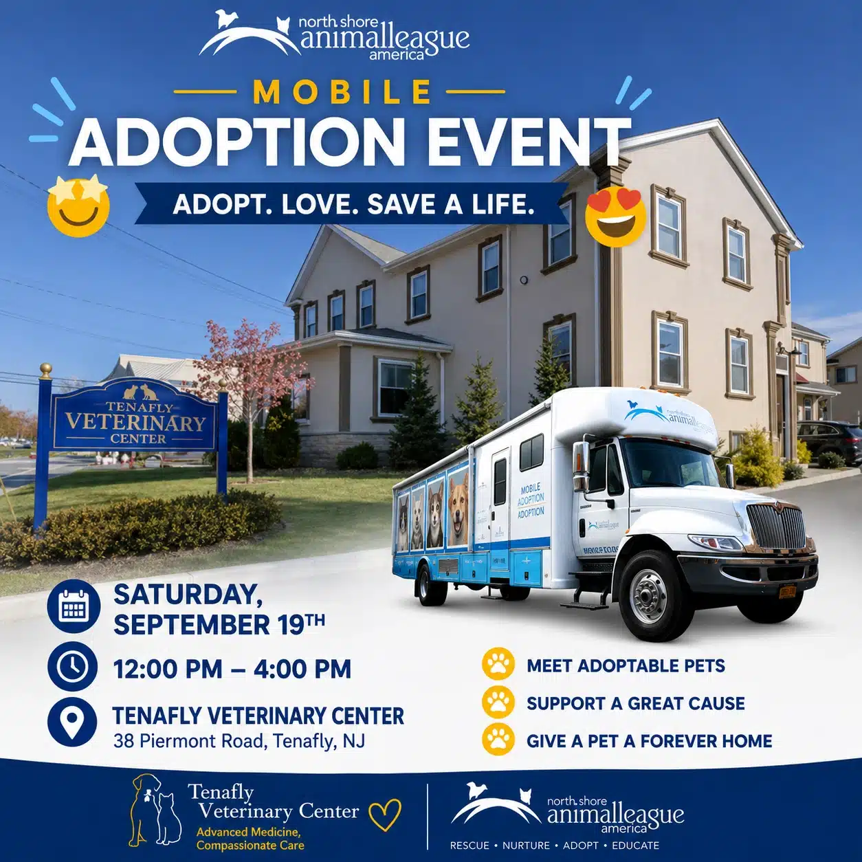 Pet Adoption Event with North Shore Animal Leage